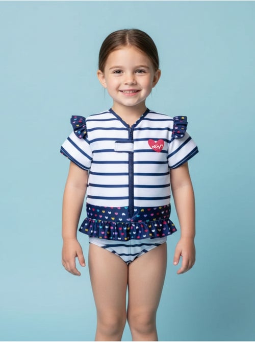 Plouf! Maillot de bain flottant Enfant - Coeur - Kiabi