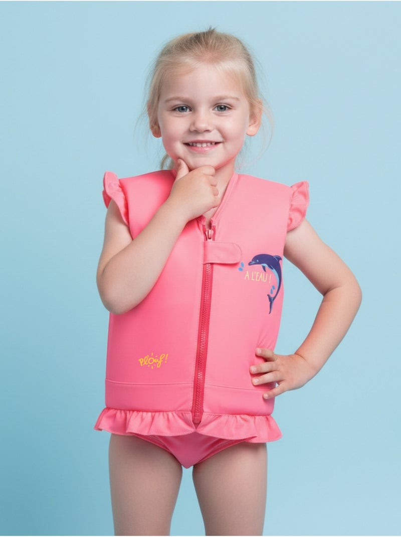 Maillot De Bain Flottant Enfant - Bouée Intégrée, Sécurité Piscine Et Plage 1-4 Ans