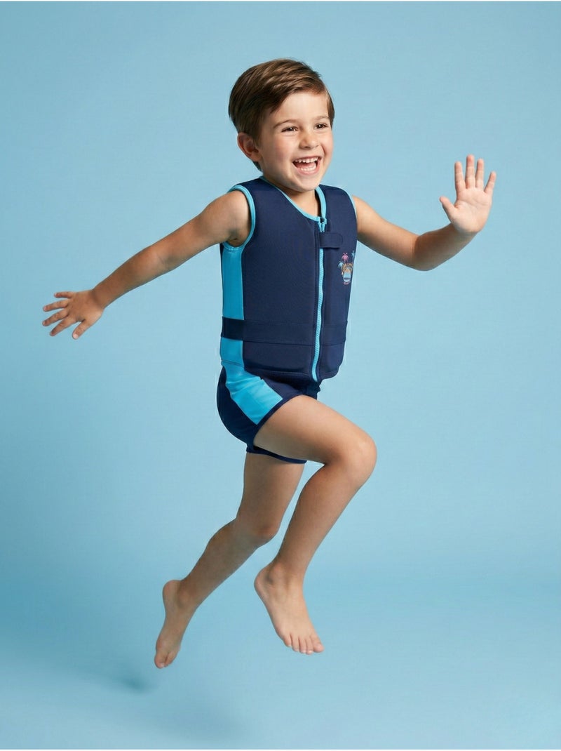 Plouf! Maillot de bain flottant Enfant - Dino Island Bleu - Kiabi