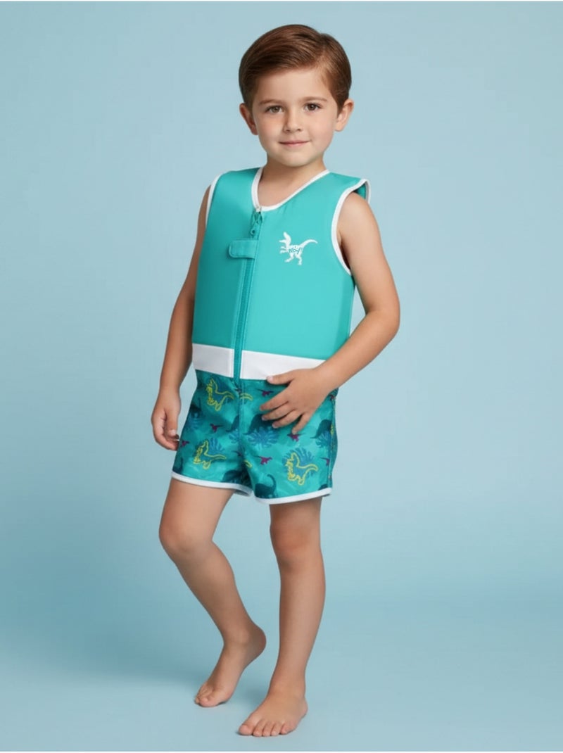 Plouf! Maillot de bain flottant Enfant - Dinosaurus Vert - Kiabi