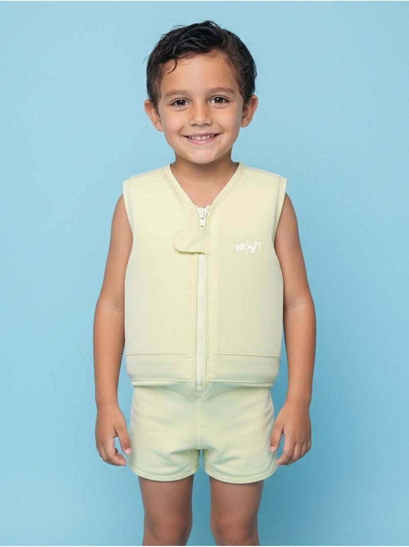 Plouf! Maillot de bain flottant Enfant - Dune Jaune clair - Kiabi
