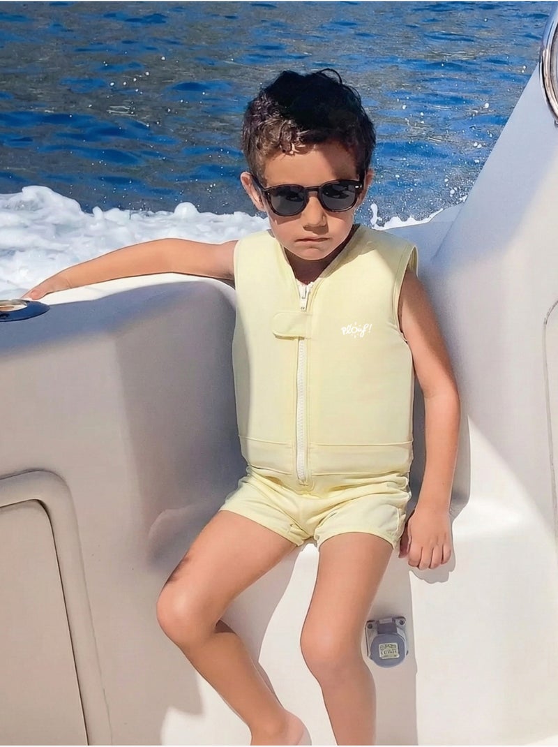 Plouf! Maillot de bain flottant Enfant - Dune Jaune clair - Kiabi