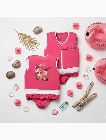 Plouf! Maillot de bain flottant Enfant - Flamingo
