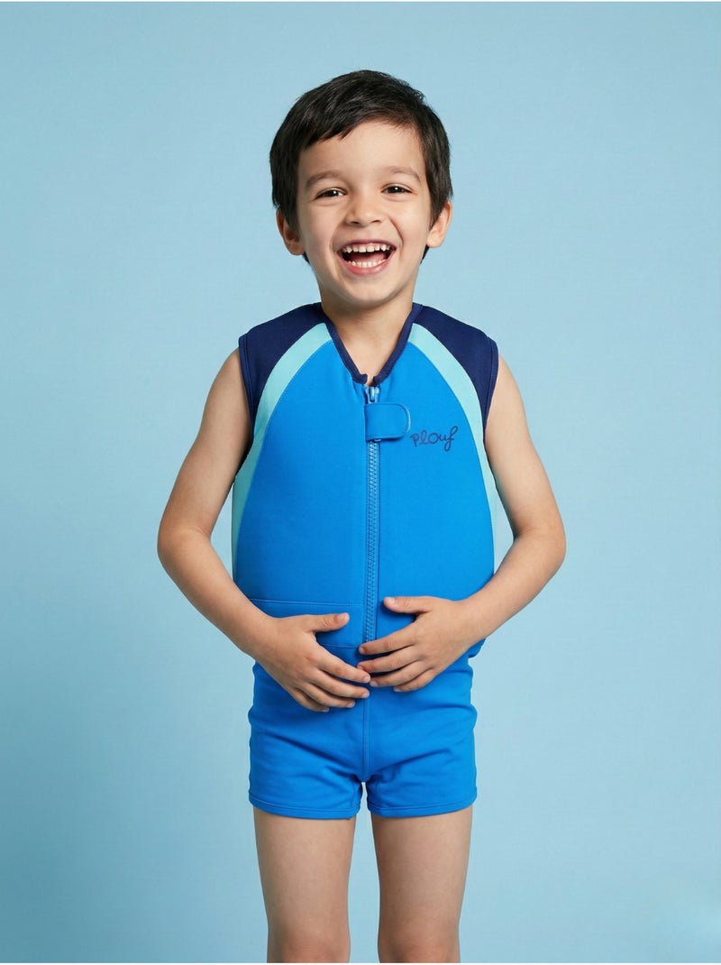 Plouf! Maillot de bain flottant Enfant - Florent Bleu - Kiabi