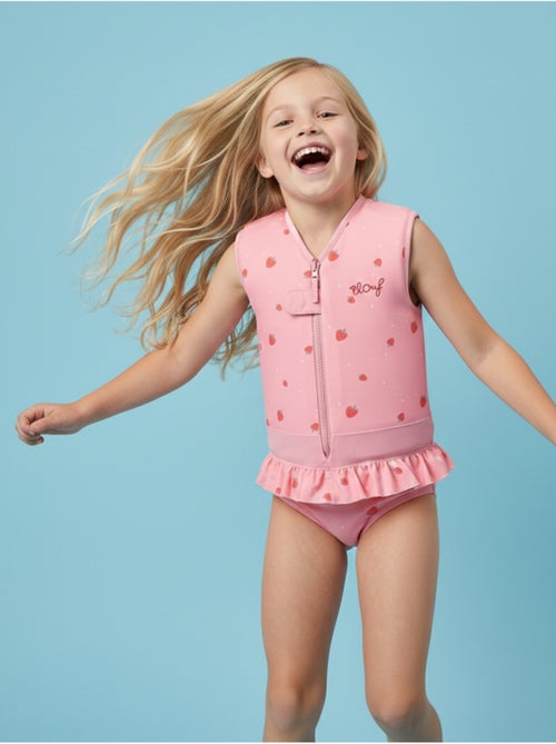 Plouf! Maillot de bain flottant Enfant - Fraise - Kiabi
