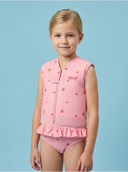 Plouf! Maillot de bain flottant Enfant - Fraise - Kiabi