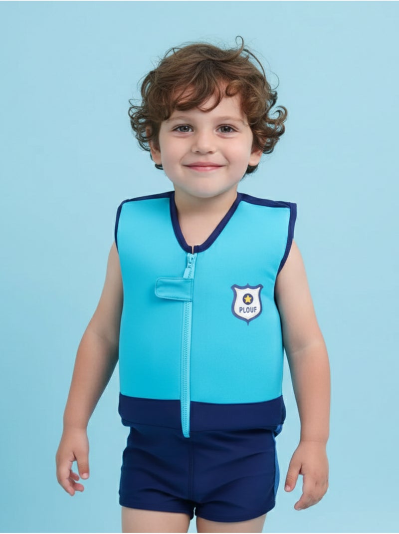 Plouf! Maillot de bain flottant Enfant - Hélico Bleu - Kiabi
