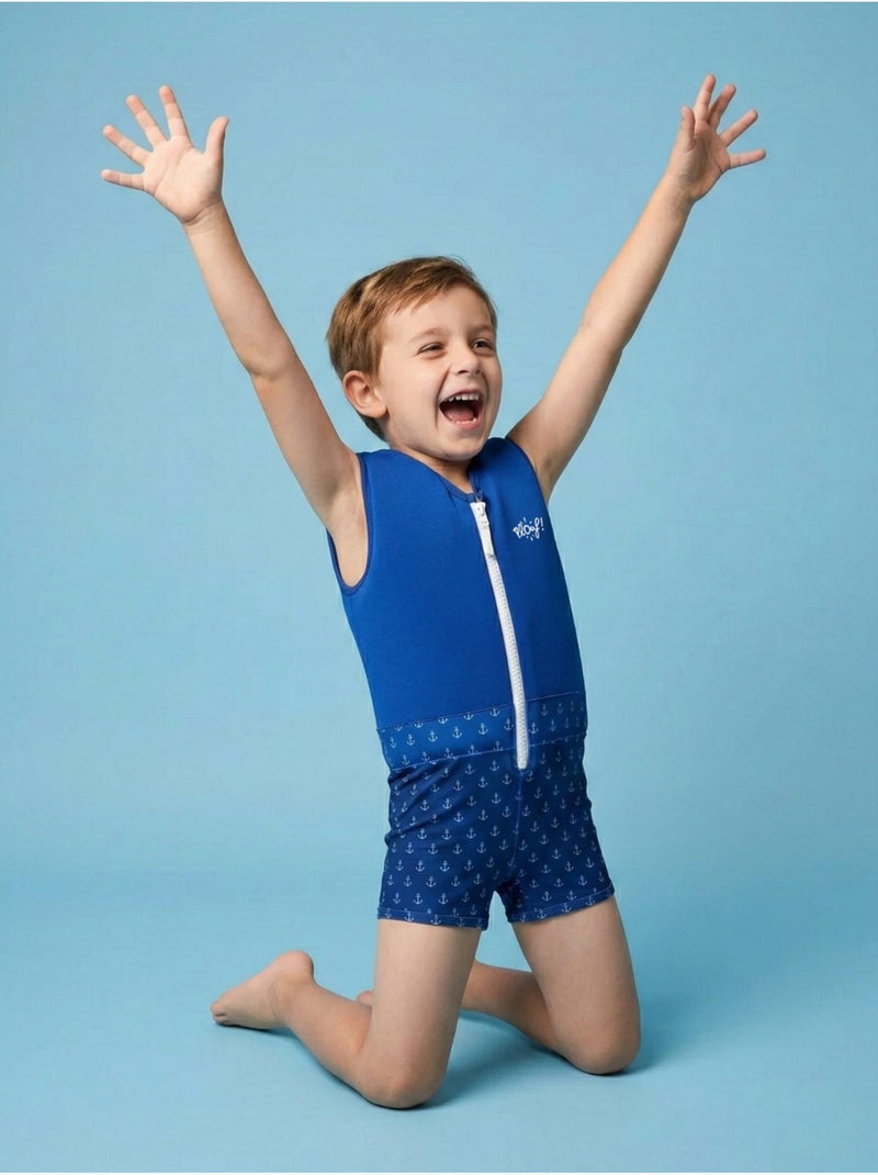 Plouf! Maillot de bain flottant Enfant - Jack Bleu - Kiabi