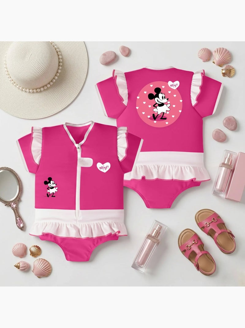 Plouf! Maillot de bain flottant Enfant - Madame Rose fushia - Kiabi