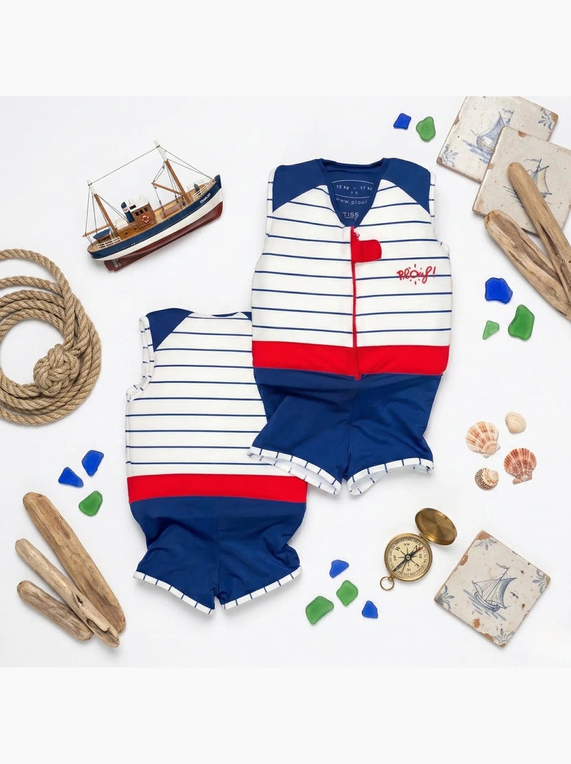 Plouf! Maillot de bain flottant Enfant - Marin Bleu - Kiabi