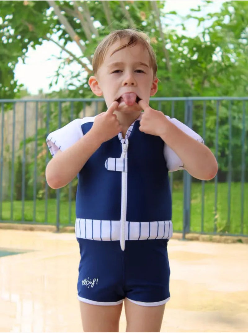 Plouf! Maillot de bain flottant Enfant - Moussaillon Bleu - Kiabi