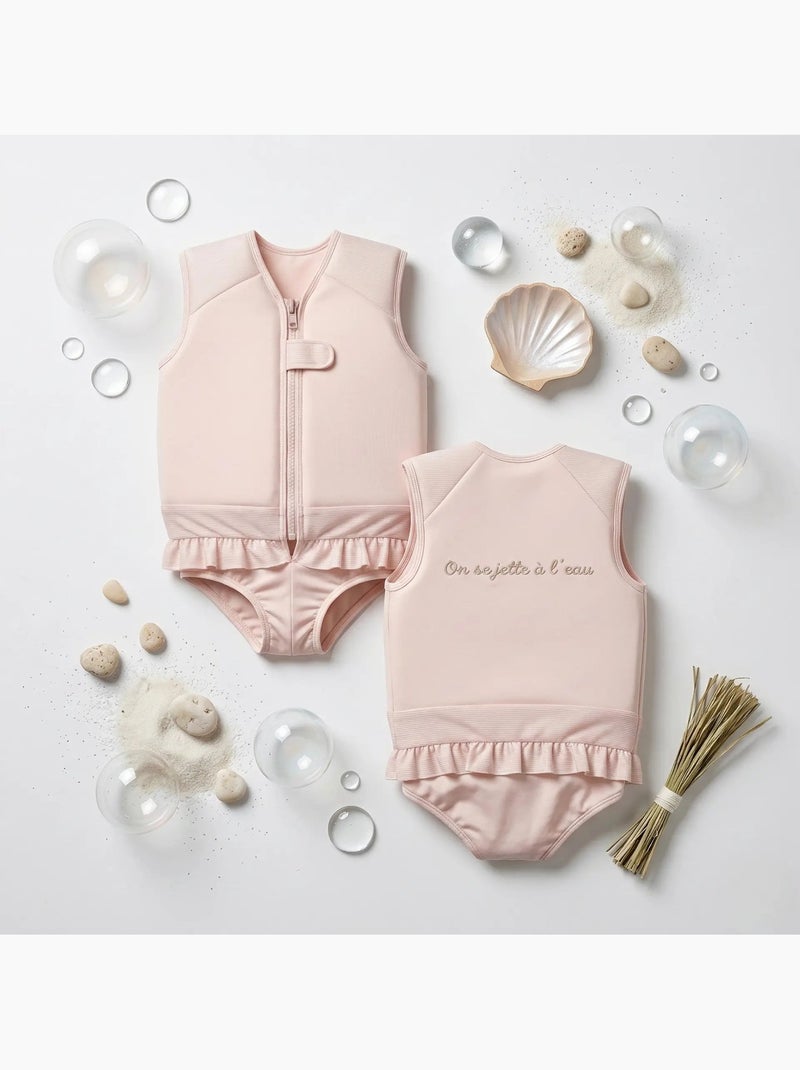 Plouf! Maillot de bain flottant Enfant - Mousse Rose pâle - Kiabi