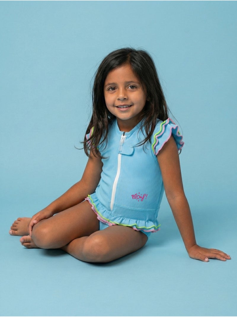 Plouf! Maillot de bain flottant Enfant - Nana Bleu ciel - Kiabi