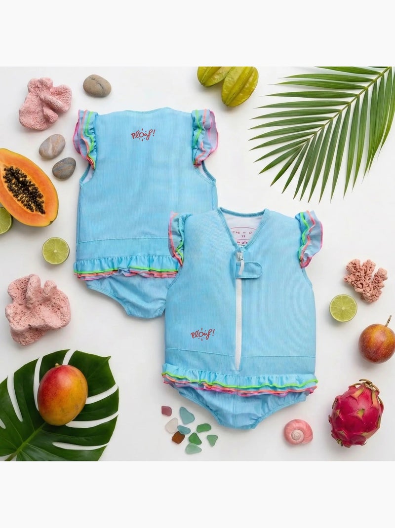 Plouf! Maillot de bain flottant Enfant - Nana Bleu ciel - Kiabi