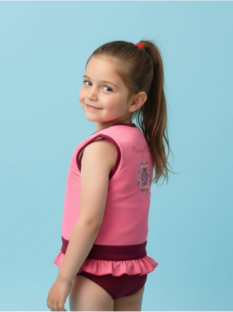 Plouf! Maillot de bain flottant Enfant - Peace Corail - Kiabi