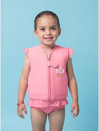 Plouf! Maillot de bain flottant Enfant - Rosy