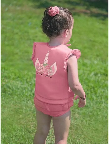 Plouf! Maillot de bain flottant Enfant - Rosy