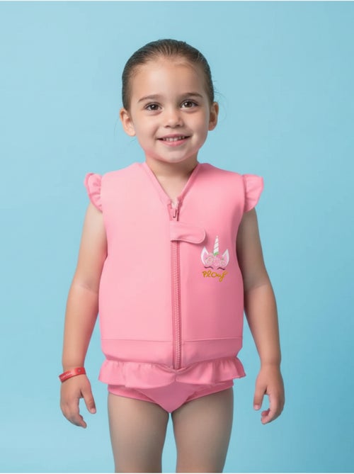 Plouf! Maillot de bain flottant Enfant - Rosy - Kiabi