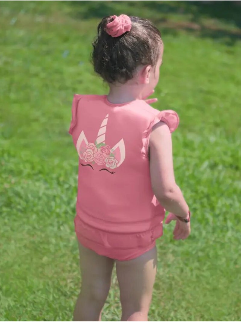 Plouf! Maillot de bain flottant Enfant - Rosy Rose pâle - Kiabi