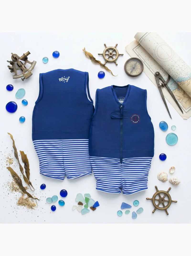 Plouf! Maillot de bain flottant Enfant - Teilo Bleu Blanc - Kiabi