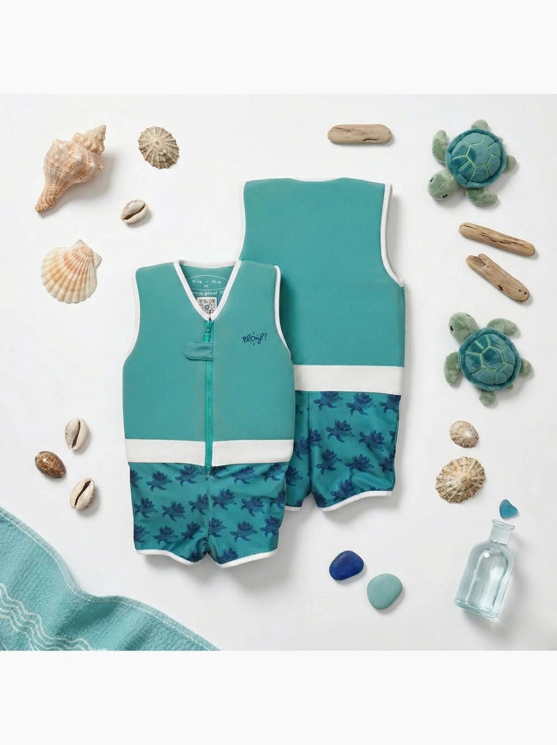 Plouf! Maillot de bain flottant Enfant - Tortue Vert - Kiabi