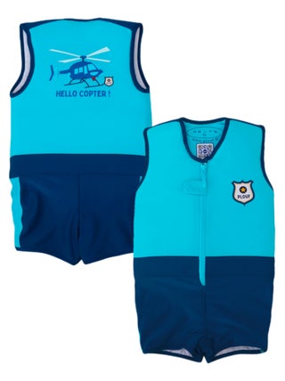 Plouf! Maillot de Bain Hélico Enfant avec Flotteurs