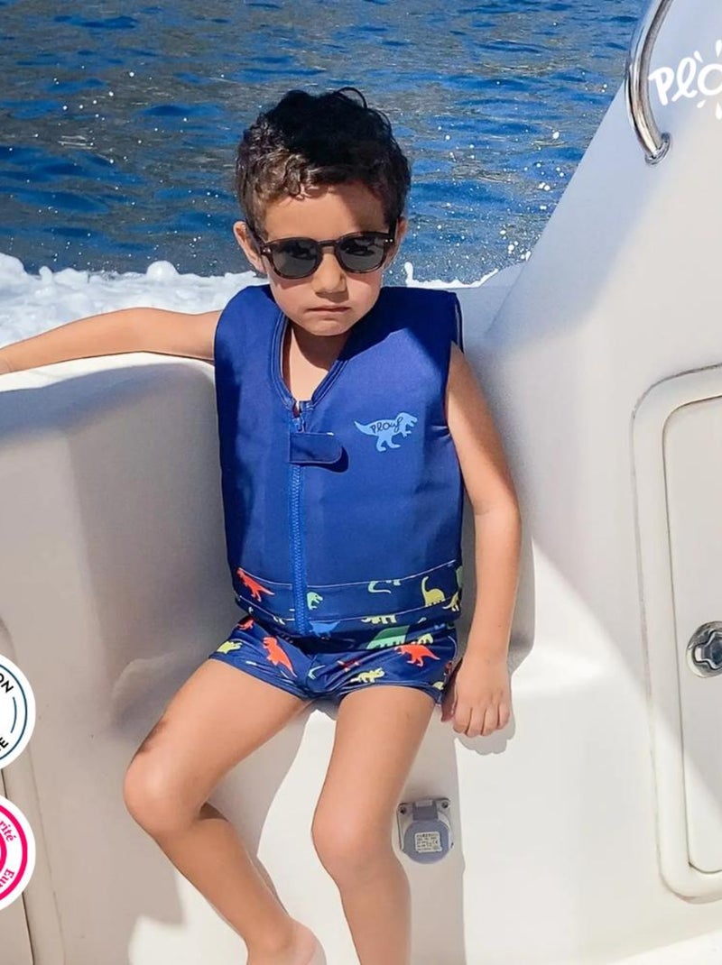 Plouf! Maillot de Bain Jurassic Enfant avec Flotteurs - Accessoire de Natation Garçon Bleu - Kiabi
