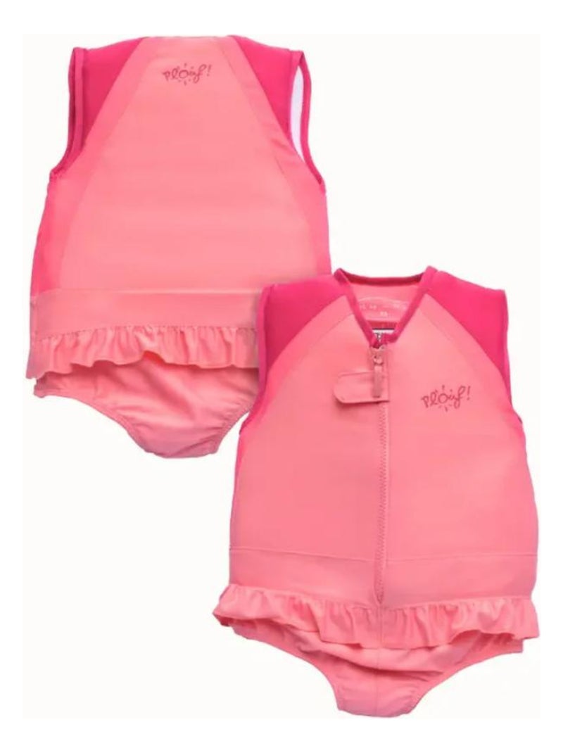 Plouf! Maillot de Bain Laure Enfant avec Flotteurs - Accessoire de Natation Fille Rose - Kiabi