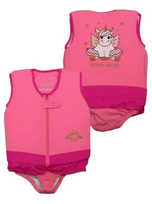 Plouf! Maillot de Bain Licorne Enfant avec Flotteurs - Accessoire de Natation Fille - Kiabi