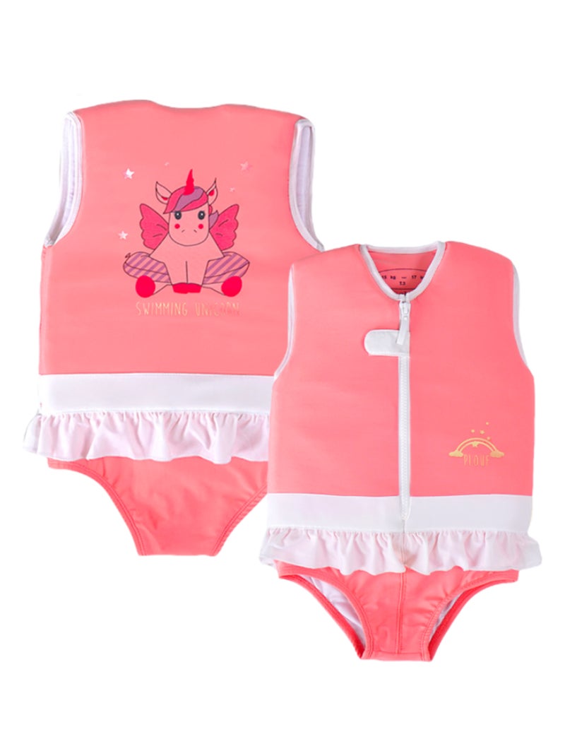 Plouf! Maillot de Bain Licorne Enfant avec Flotteurs Rose - Kiabi