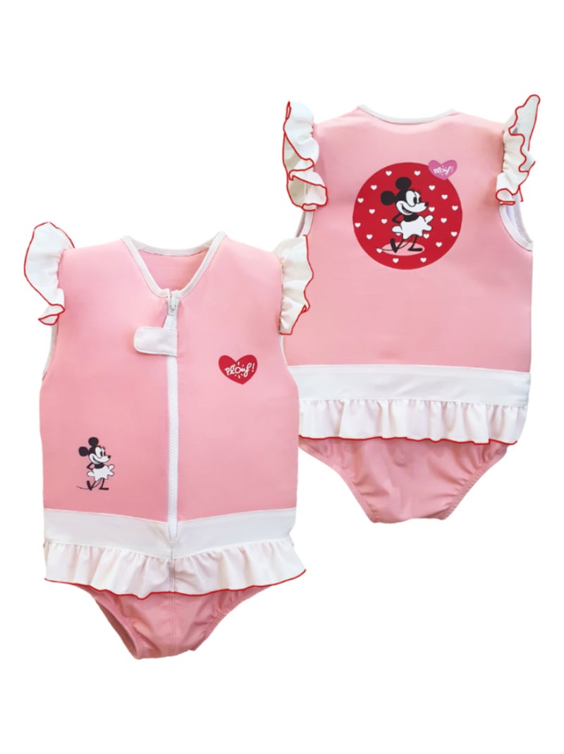 Plouf! Maillot de Bain Madame Enfant avec Flotteurs Rose - Kiabi