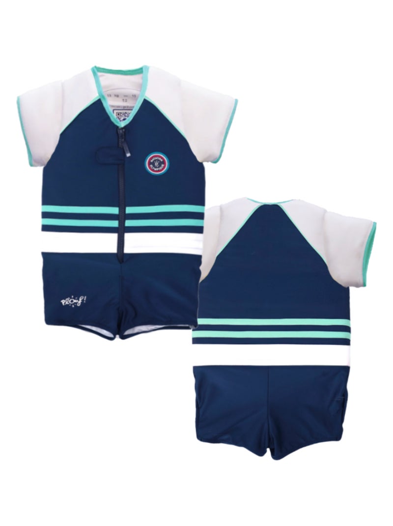 Plouf! Maillot de Bain Olympia Enfant avec Flotteurs Bleu - Kiabi