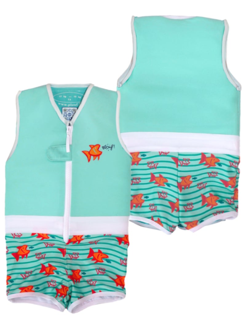 Plouf! Maillot de Bain Pirhana Enfant avec Flotteurs Vert - Kiabi