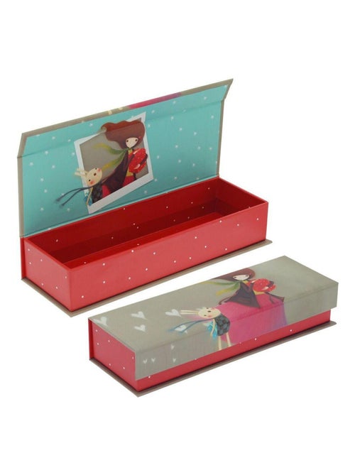 Plumier en carton Kori Kumi gris - Kiabi