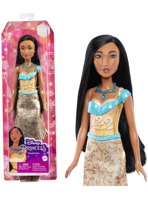 Pocahontas poupée 29 cm, mattel poupée disney princesses habillage et accessoires hlw07 - Kiabi