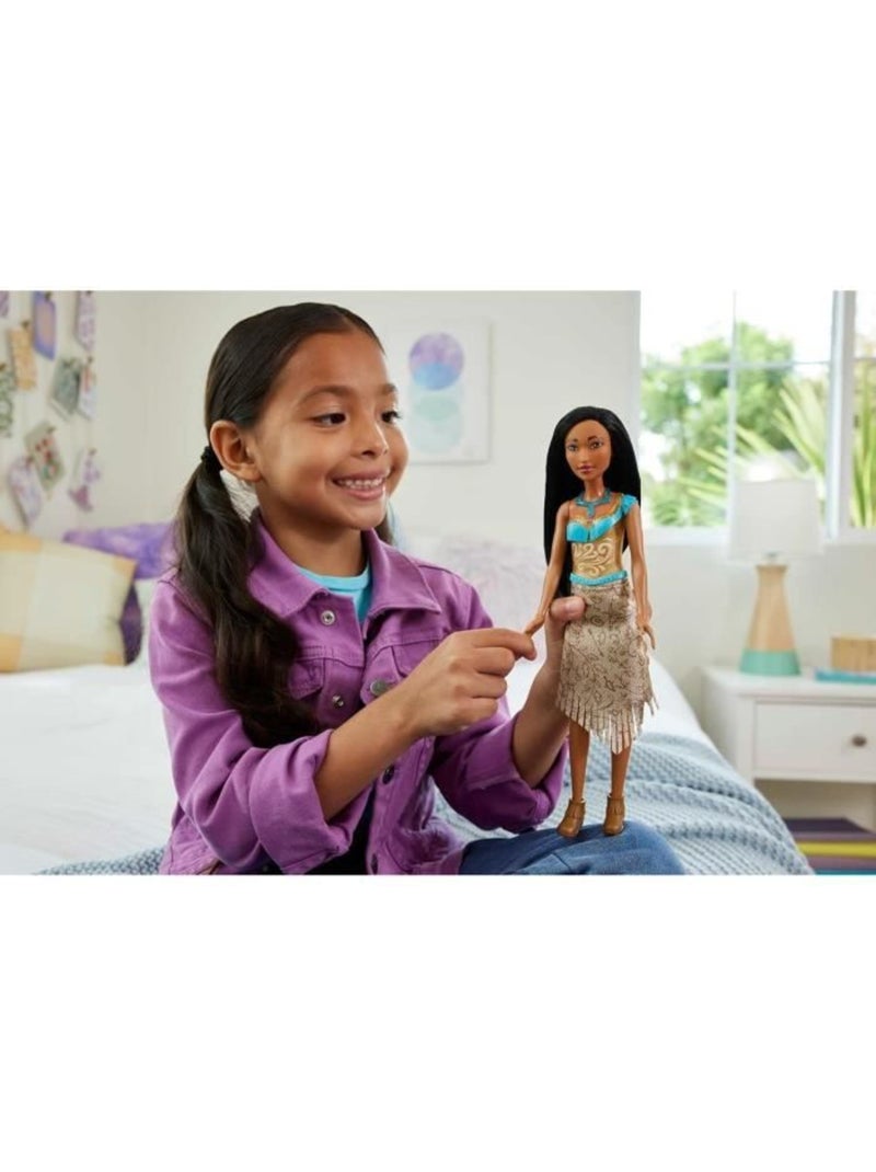 Pocahontas poupée 29 cm, mattel poupée disney princesses habillage et accessoires hlw07 Rose - Kiabi