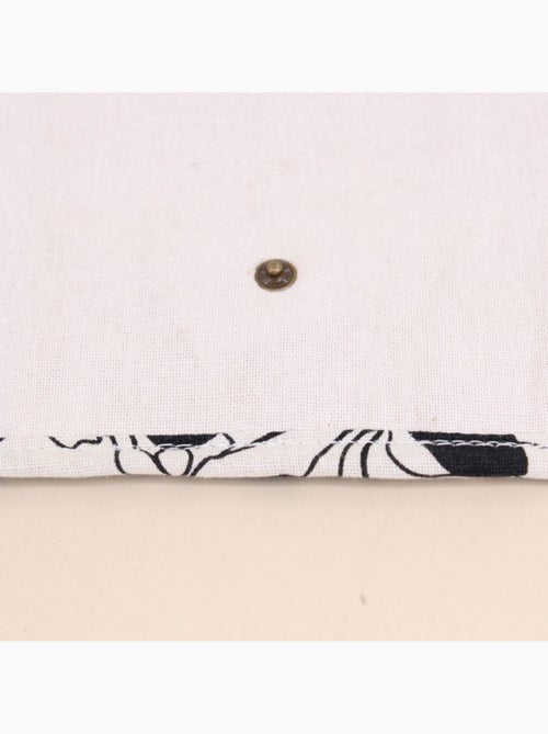 Pochette à bijoux fleuris marron, beige - Kiabi