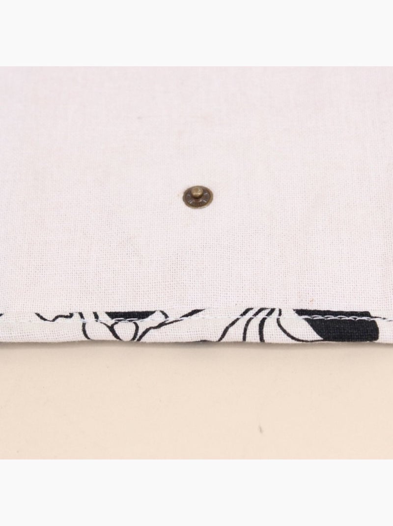 Pochette à bijoux fleuris marron, beige Beige - Kiabi