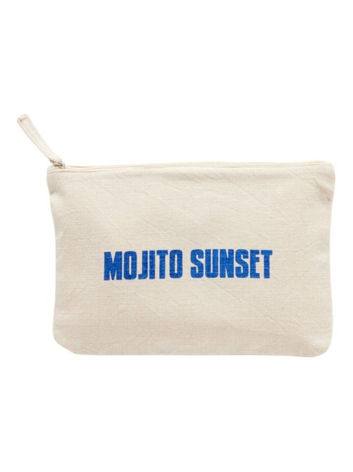 Pochette à zip imprimée SUMMER - Kiabi