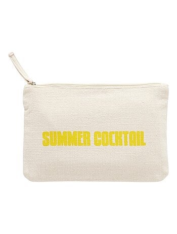 Pochette à zip imprimée SUMMER