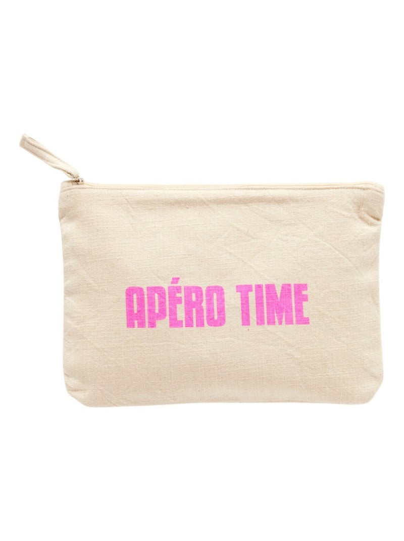 Pochette à zip imprimée SUMMER Rose - Kiabi
