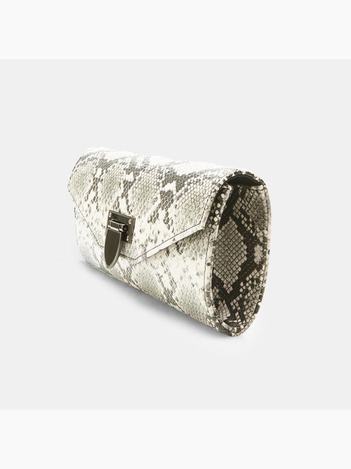 Pochette avec imprimé python - Kiabi