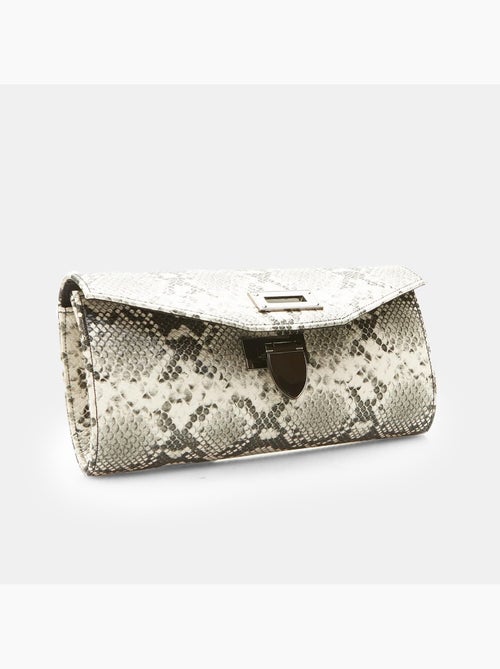 Pochette avec imprimé python - Kiabi
