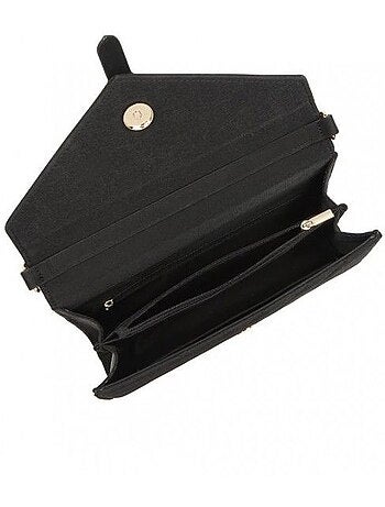 Pochette bandoulière chaîne rabat magnétique 23x5x16 cm - miss lulu