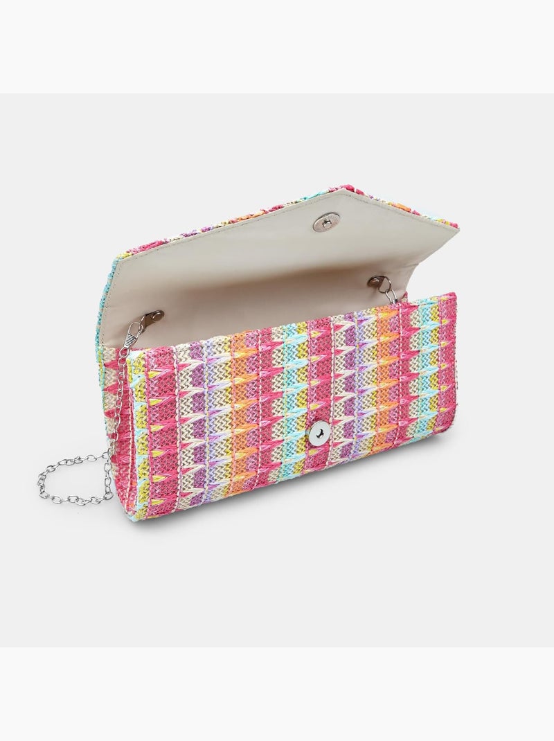 Pochette BATA en raphia Multicolore - Kiabi