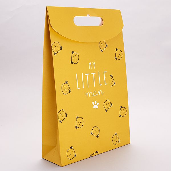 Pochette Cadeau En Papier Recycle Bebe Garcon Jaune Kiabi 2 00