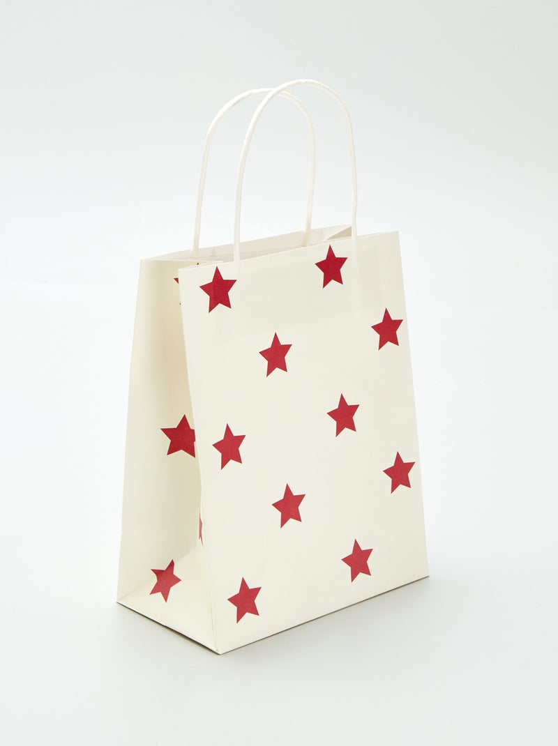 Pochette cadeau 'Père Noël' MARRON - Kiabi