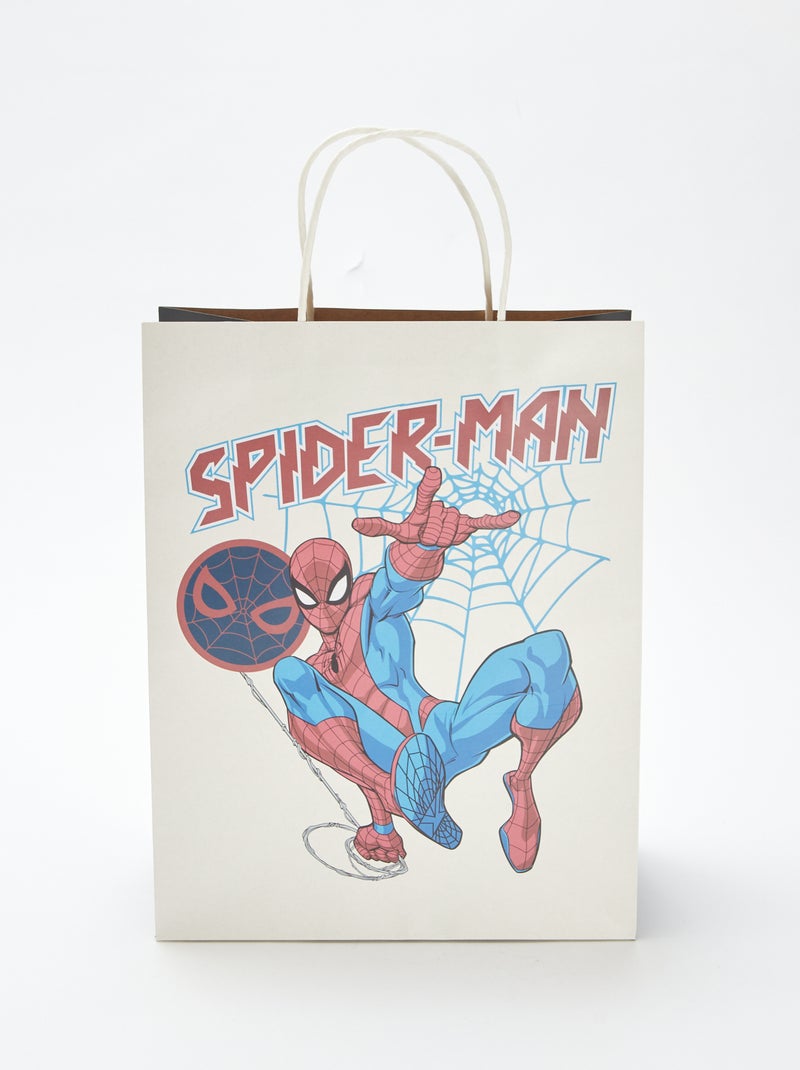 Pochette cadeau 'Spider-Man' 'Marvel' Blanc - Kiabi