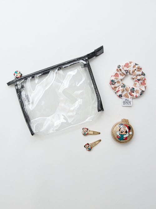 Pochette chouchou + pince cheveux + brosse 'Disney' 'Minnie' - Kiabi