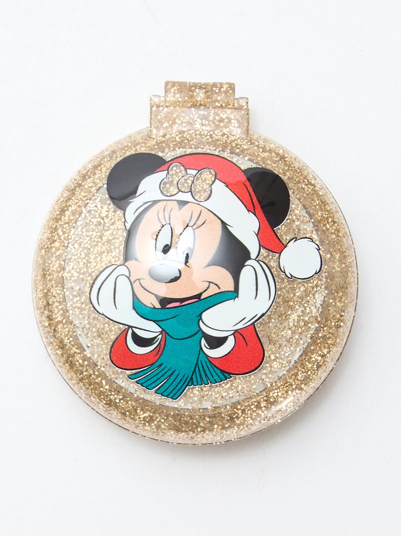 Pochette chouchou + pince cheveux + brosse 'Disney' 'Minnie' Noir - Kiabi